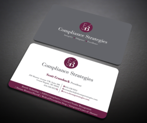 Visitenkarten-Design von Designers Hub für EB Compliance Strategies, LLC | Design: #20923111