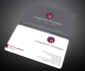 Visitenkarten-Design von Designers Hub für EB Compliance Strategies, LLC | Design: #20923148