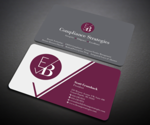 Visitenkarten-Design von Designers Hub für EB Compliance Strategies, LLC | Design: #20923206