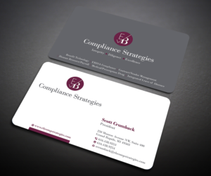 Visitenkarten-Design von Designers Hub für EB Compliance Strategies, LLC | Design: #20923264