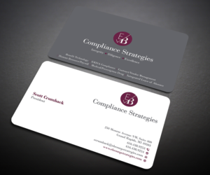 Visitenkarten-Design von Designers Hub für EB Compliance Strategies, LLC | Design: #20923288