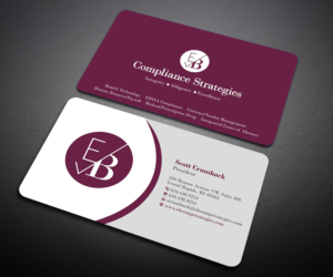Visitenkarten-Design von Designers Hub für EB Compliance Strategies, LLC | Design: #20923391