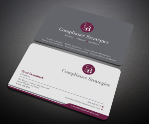 Visitenkarten-Design von Designers Hub für EB Compliance Strategies, LLC | Design: #20923621