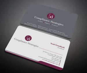 Visitenkarten-Design von Designers Hub für EB Compliance Strategies, LLC | Design: #20926585