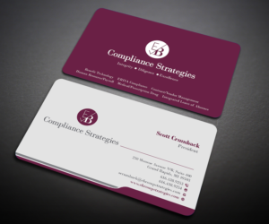 Visitenkarten-Design von Designers Hub für EB Compliance Strategies, LLC | Design: #20926596