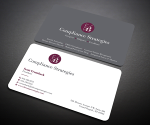 Visitenkarten-Design von Designers Hub für EB Compliance Strategies, LLC | Design: #20927058