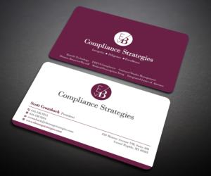 Business Card Design by Designers Hub for EB Compliance Strategies, LLC | Design: #20927066