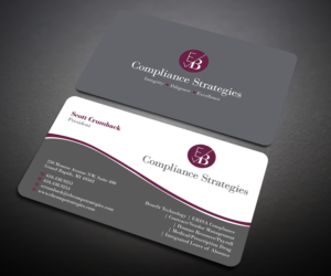 Business Card Design by Designers Hub for EB Compliance Strategies, LLC | Design: #20927188