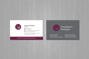 Business Card Design by Creations Box 2015 for EB Compliance Strategies, LLC | Design: #20926617