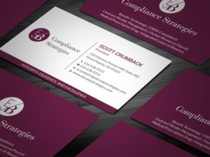 Visitenkarten-Design von Tripti Ranjan Gain für EB Compliance Strategies, LLC | Design: #20923609