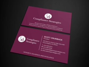 Visitenkarten-Design von Tripti Ranjan Gain für EB Compliance Strategies, LLC | Design: #20923624