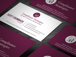 Visitenkarten-Design von Tripti Ranjan Gain für EB Compliance Strategies, LLC | Design: #20923628