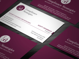 Visitenkarten-Design von Tripti Ranjan Gain für EB Compliance Strategies, LLC | Design: #20923634