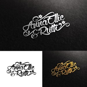 Anna Ellie & Ruth Event Decor | Logo Design by FourtuneDesign