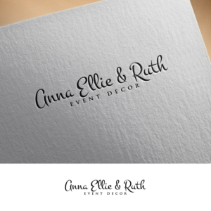 Anna Ellie & Ruth Event Decor | Logo Design by ClearDesign