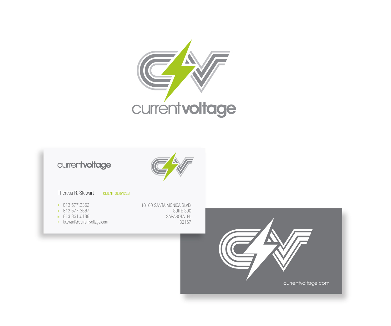 Logo Design by gvb design communications for Current Voltage, LLC. | Design #20929086