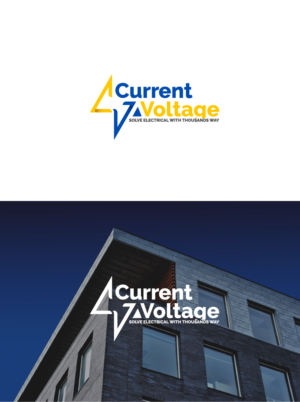Our name - Current Voltage (Electrical Contracting).  We don't have a tag line so we invite you to come up with one.   | Diseño de Logo por Rzk
