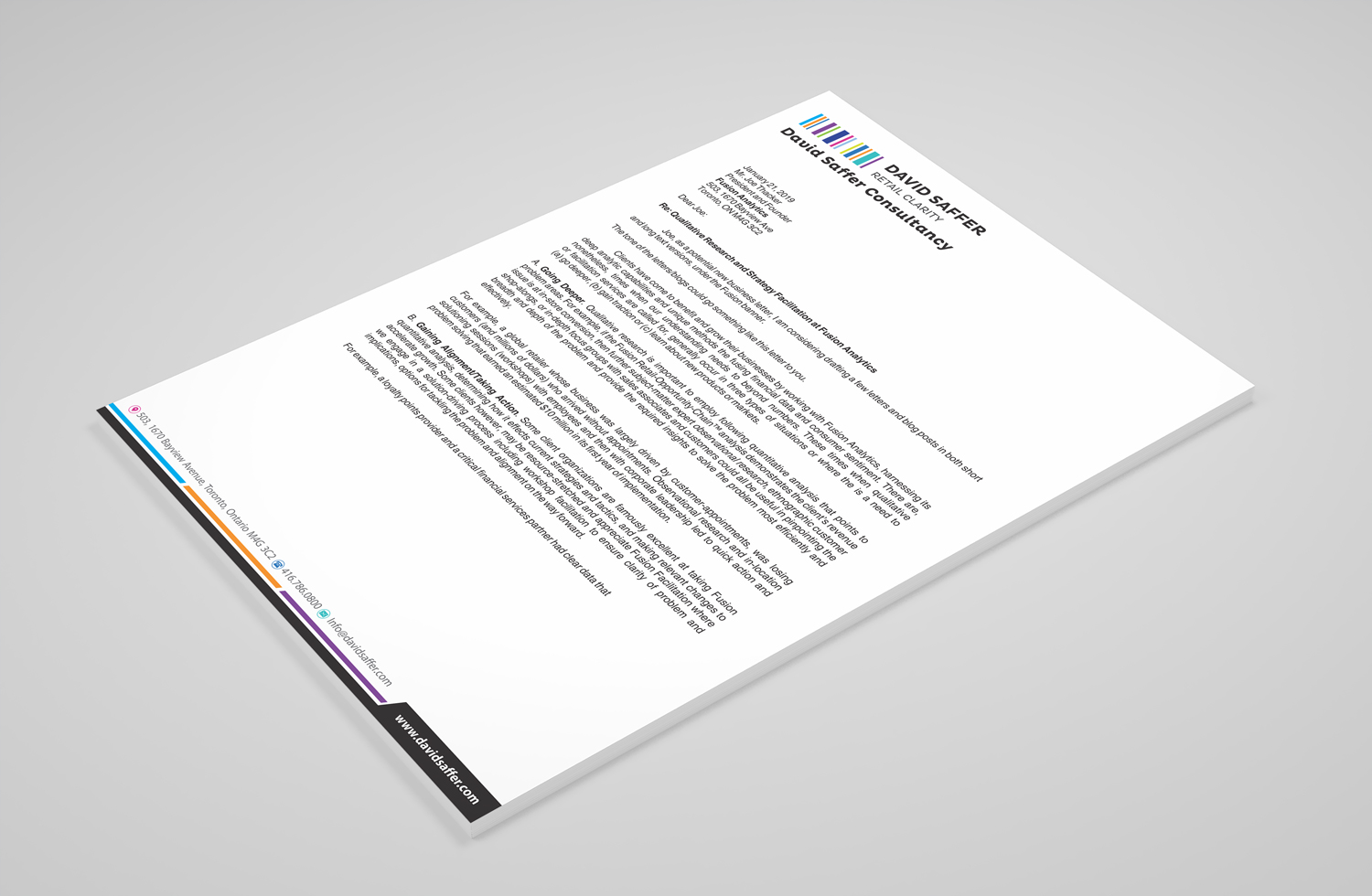 Elegant Modern Management Consulting Stationery Design For A
