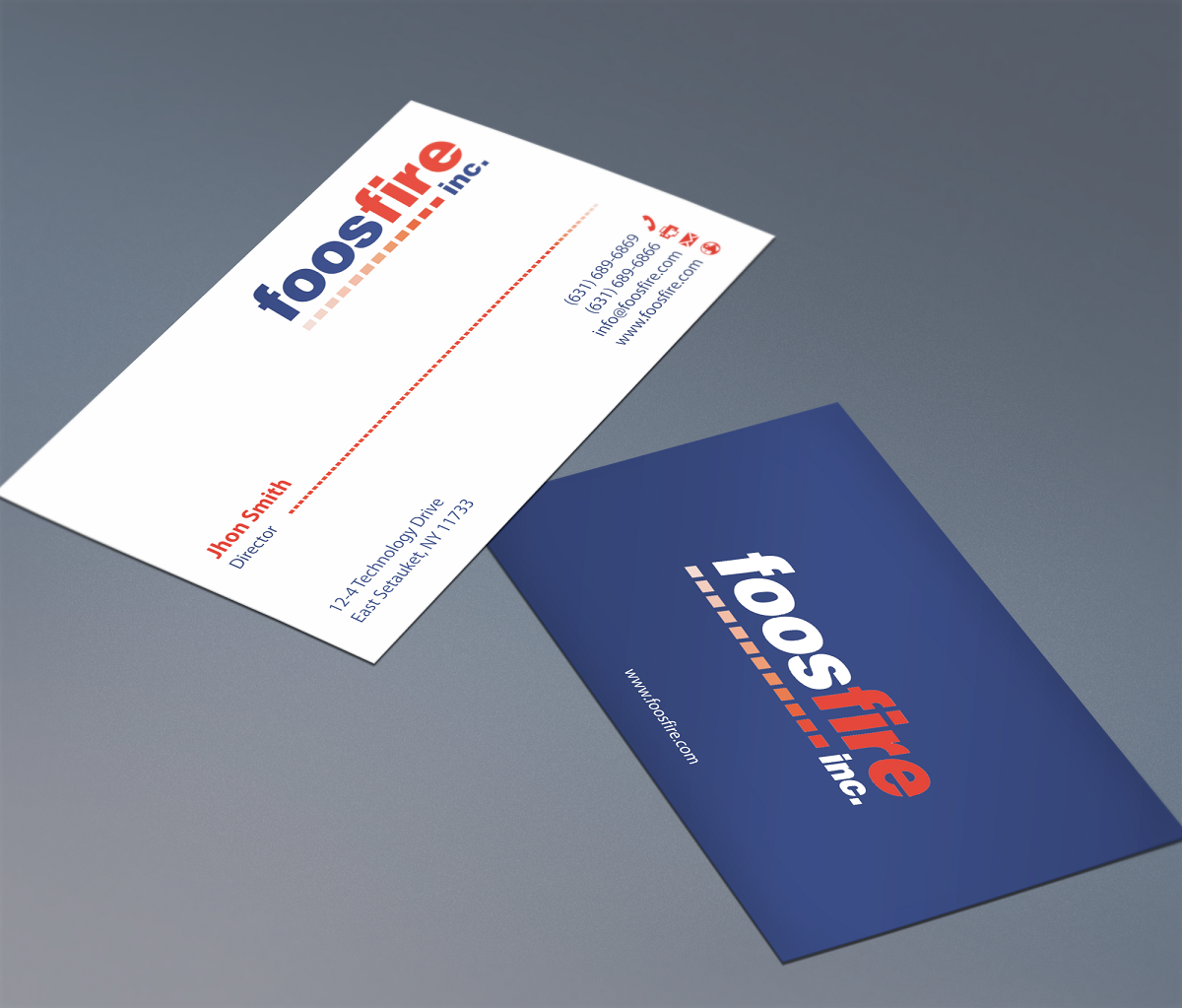 Business Card Design by teddie80 for Foos Fire, Inc. | Design #20935338