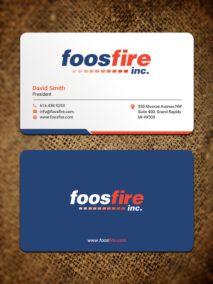 Foos Fire Company Business Cards | Business Card Design by Sandaruwan