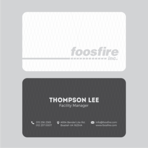 Business Card Design by Yomight for Foos Fire, Inc. | Design: #20952989