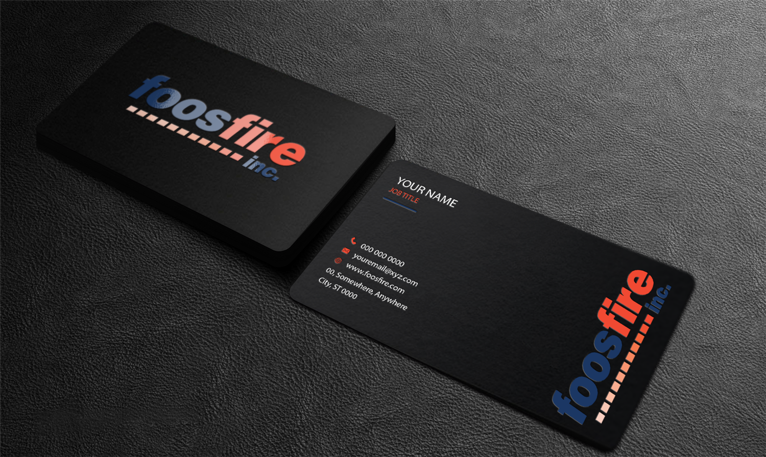 Visitenkarten-Design von Riz' für Foos Fire, Inc. | Design #20924030