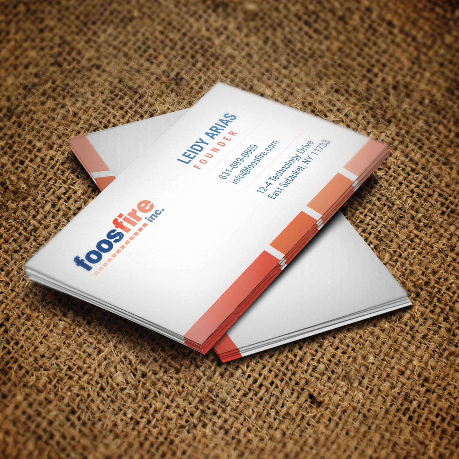 Business Card Design by Omee for Foos Fire, Inc. | Design #20941349