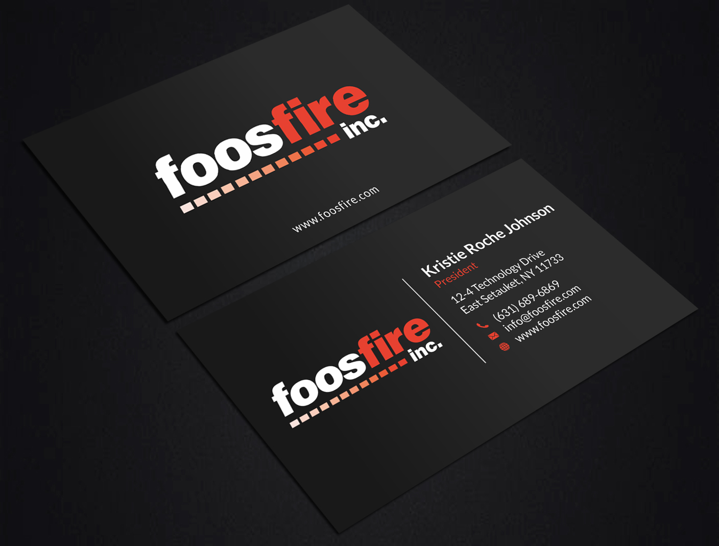 Design de Carte de Visite par SKYdesign pour Foos Fire, Inc. | Design #20940744