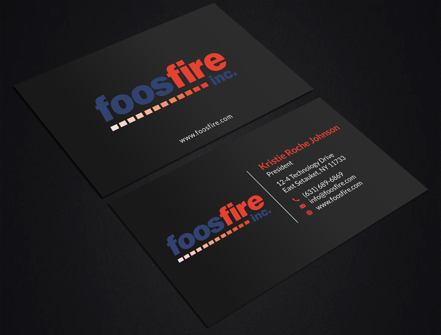 Design de Carte de Visite par SKYdesign pour Foos Fire, Inc. | Design #20940781