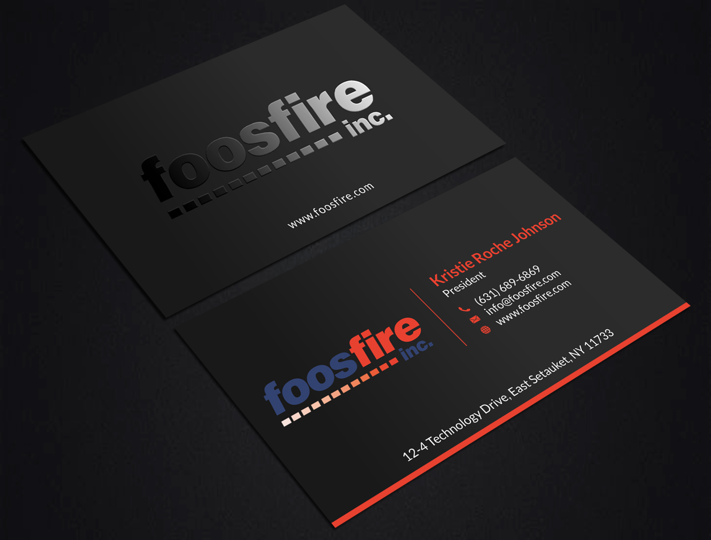 Business Card Design by SKYdesign for Foos Fire, Inc. | Design #20940785