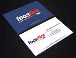 Diseño de Tarjeta de Presentación por SKYdesign para Foos Fire, Inc. | Diseño: #20940787