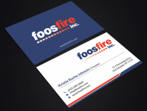 Diseño de Tarjeta de Presentación por SKYdesign para Foos Fire, Inc. | Diseño: #20940838