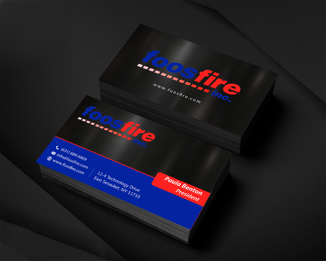 Business Card Design by Infinitive Technology for Foos Fire, Inc. | Design #20959085