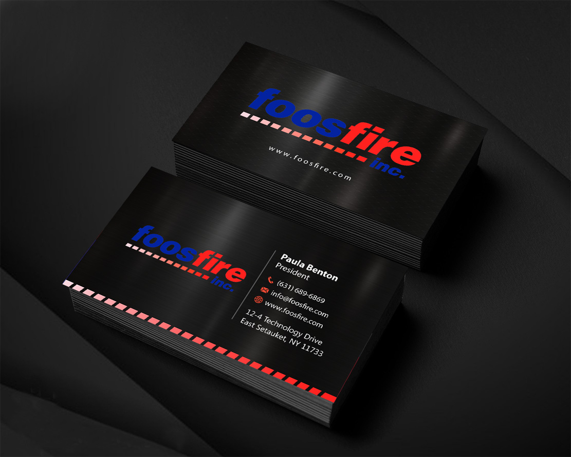 Business Card Design by Infinitive Technology for Foos Fire, Inc. | Design #20959086