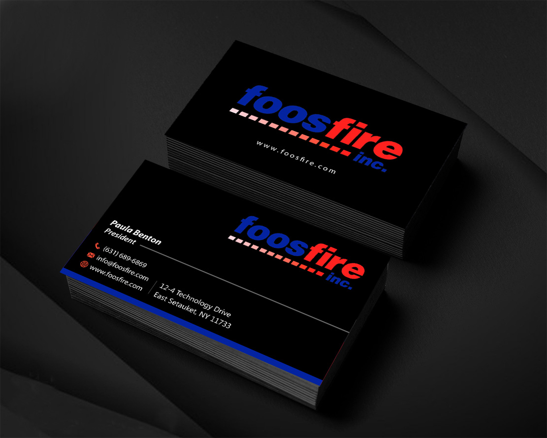 Business Card Design by Infinitive Technology for Foos Fire, Inc. | Design #20959087