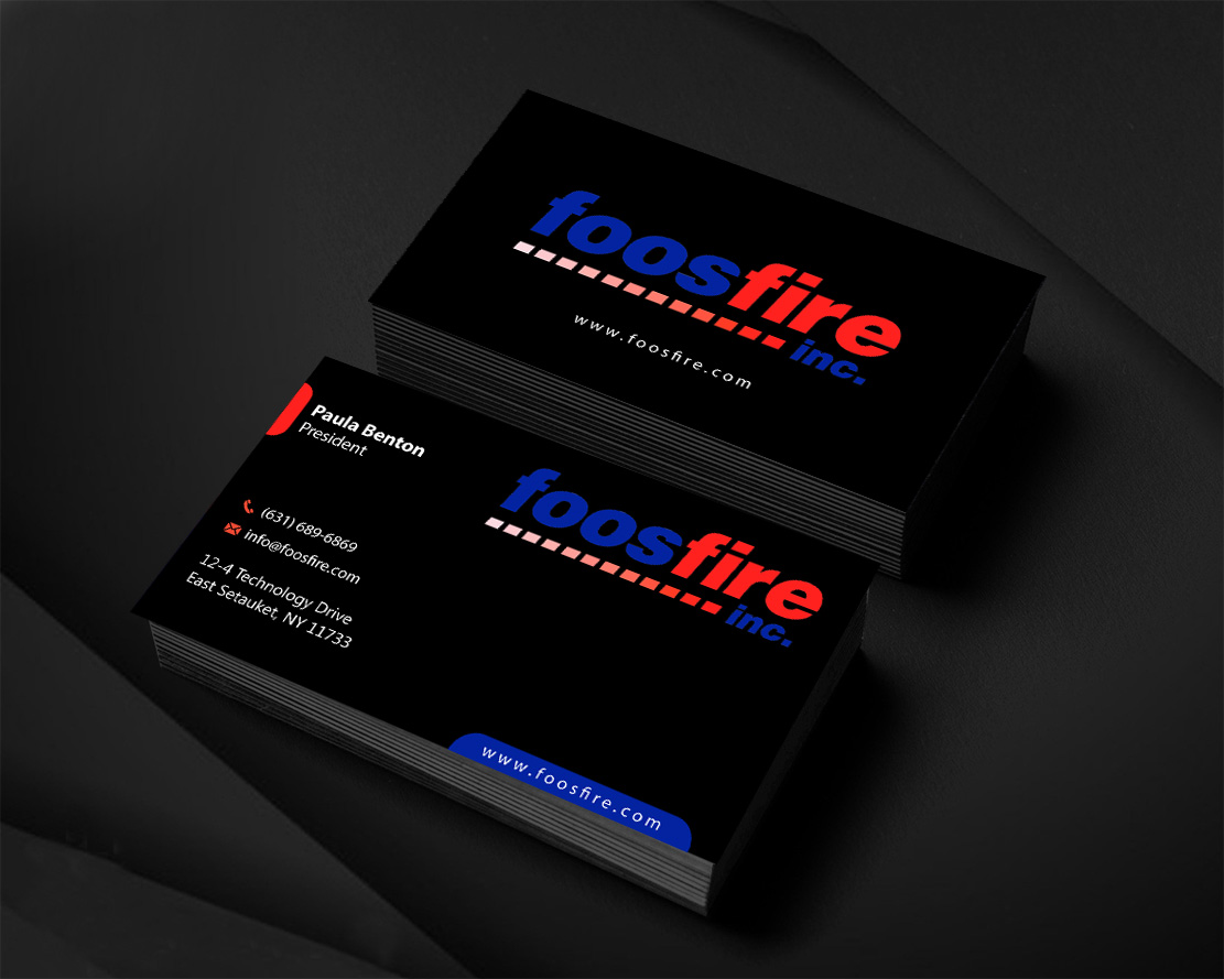 Business Card Design by Infinitive Technology for Foos Fire, Inc. | Design #20959091