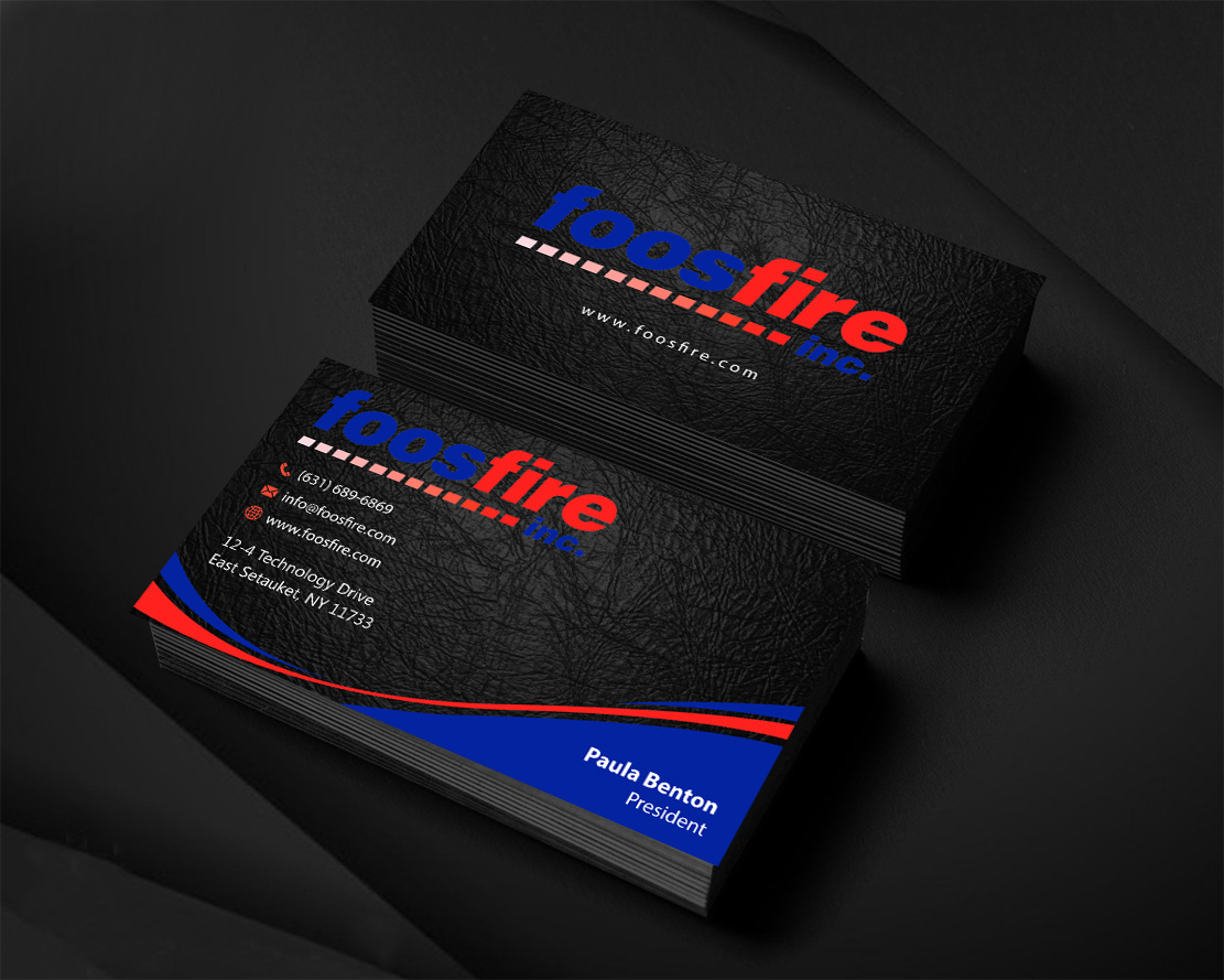 Business Card Design by Infinitive Technology for Foos Fire, Inc. | Design #20959093