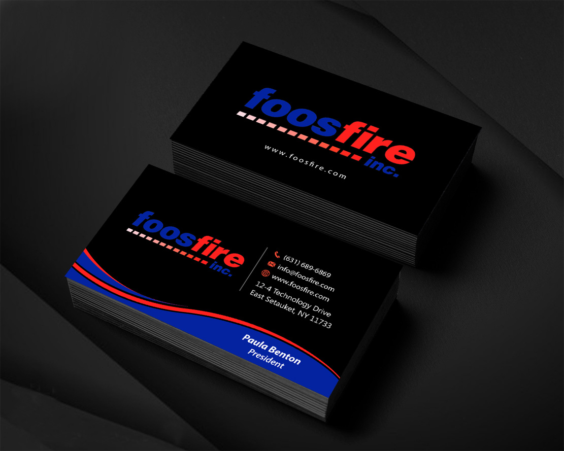 Business Card Design by Infinitive Technology for Foos Fire, Inc. | Design #20965115