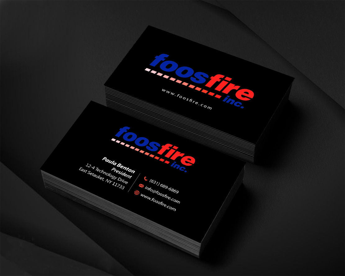 Business Card Design by Infinitive Technology for Foos Fire, Inc. | Design #20965116