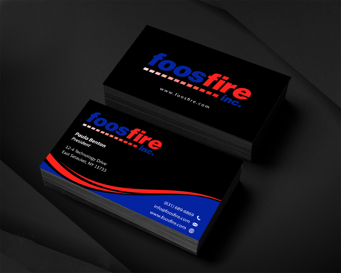 Business Card Design by Infinitive Technology for Foos Fire, Inc. | Design #20965117