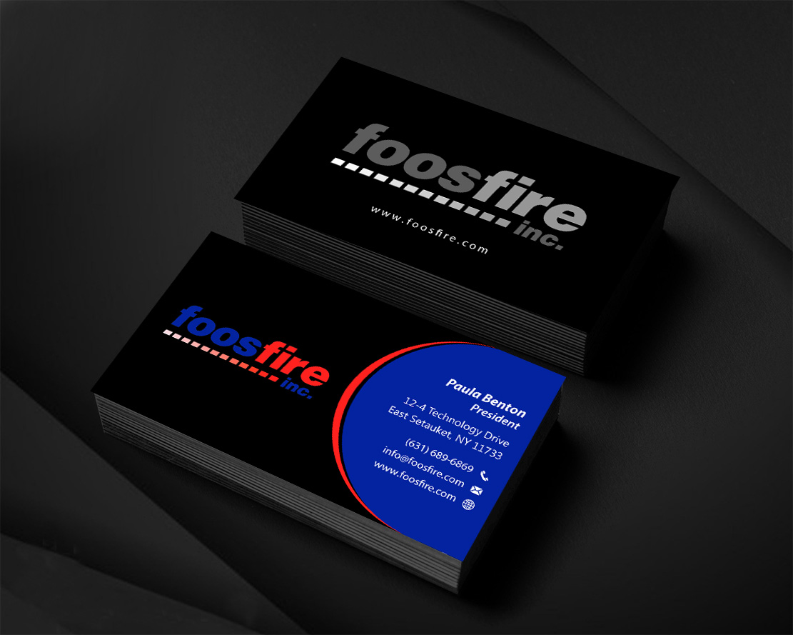 Business Card Design by Infinitive Technology for Foos Fire, Inc. | Design #20965119