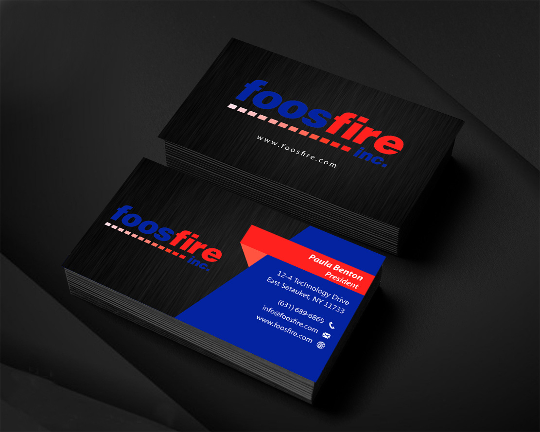 Business Card Design by Infinitive Technology for Foos Fire, Inc. | Design #20965136