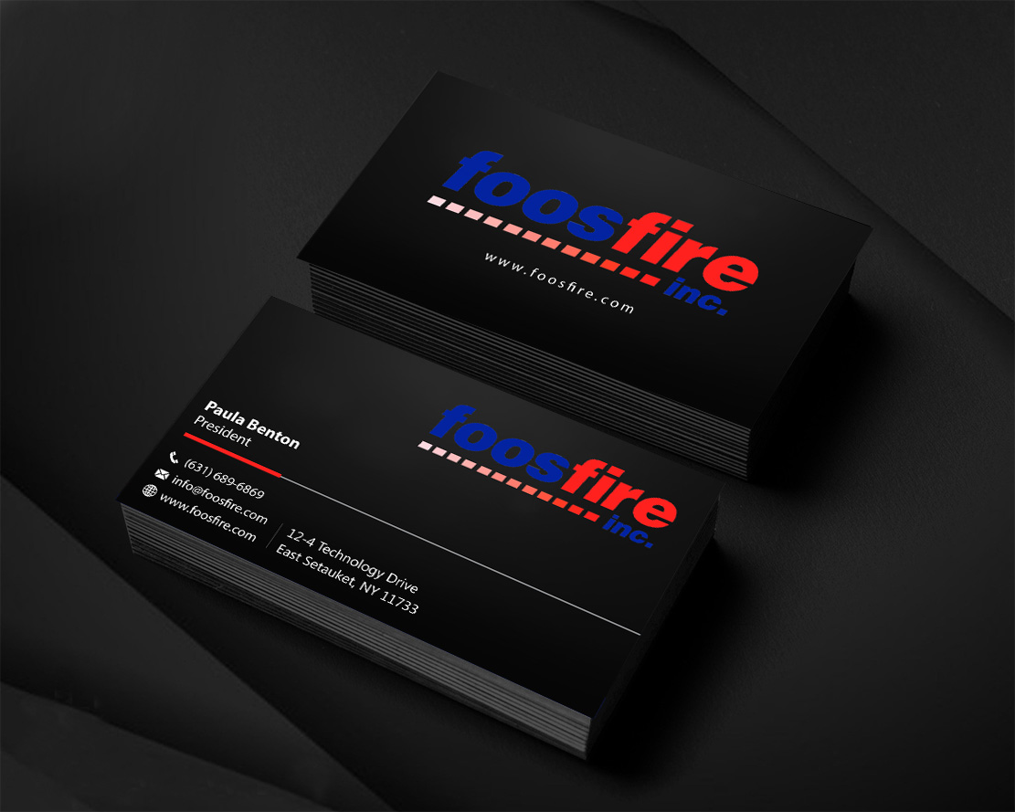 Design de Carte de Visite par Infinitive Technology pour Foos Fire, Inc. | Design #20965138