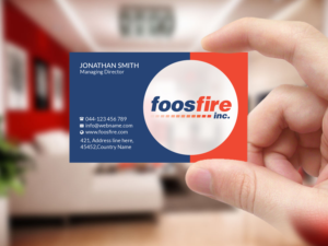 Business Card Design by Creations Box 2015 for Foos Fire, Inc. | Design: #20937104