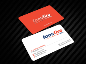 Business Card Design by Creations Box 2015 for Foos Fire, Inc. | Design: #20938715