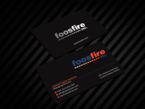 Business Card Design by Creations Box 2015 for Foos Fire, Inc. | Design: #20938716