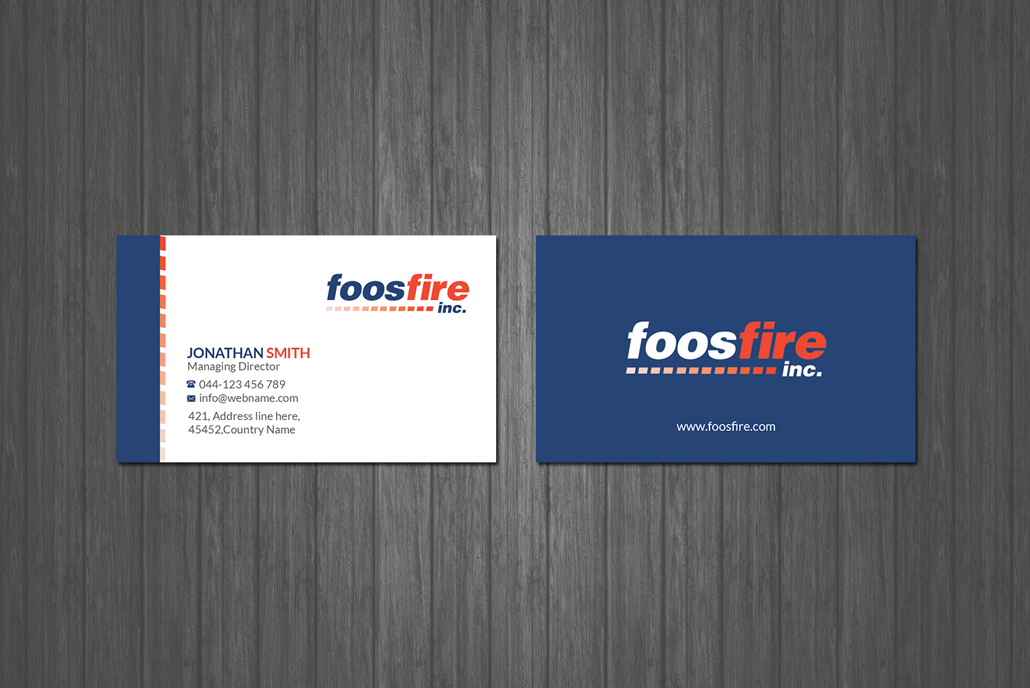 Design de Carte de Visite par Creations Box 2015 pour Foos Fire, Inc. | Design #20938723