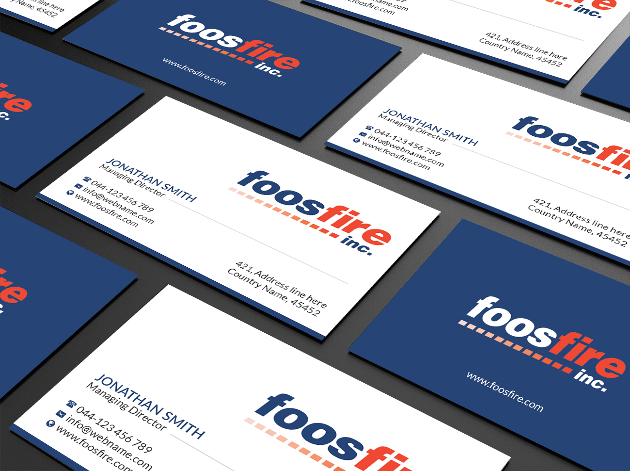 Business Card Design by Creations Box 2015 for Foos Fire, Inc. | Design #20938731