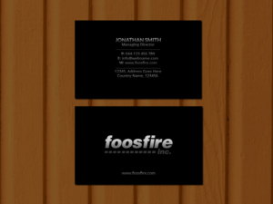 Business Card Design by Creations Box 2015 for Foos Fire, Inc. | Design: #20946283