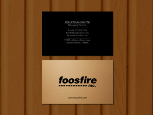 Business Card Design by Creations Box 2015 for Foos Fire, Inc. | Design: #20946284